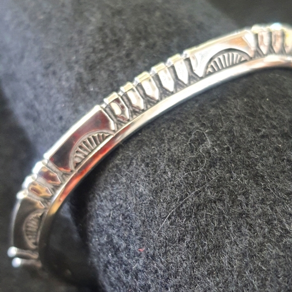 Bracelet, Solid Sterling Silver, Heavy Cuff,Beautiful with...